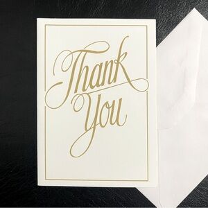 88 Gold Thank You Cards